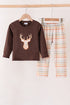 brown-deer-applique-plaid-pants-set-sophias-styleSet-1
