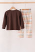brown-deer-applique-plaid-pants-set-sophias-style-5