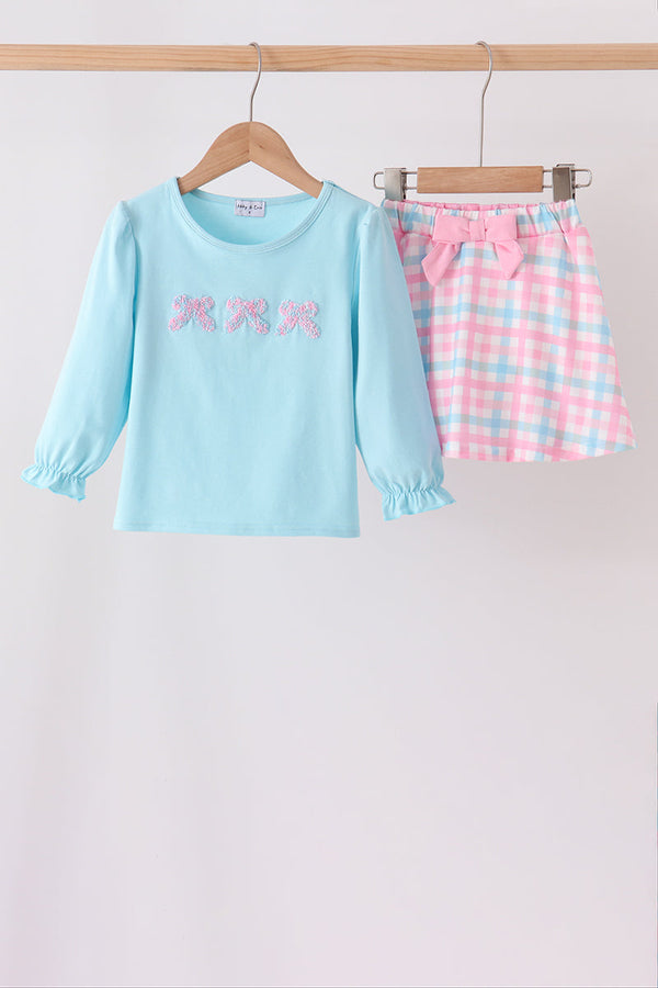 blue-bow-french-knot-plaid-skorts-set-sophias-styleSet-1