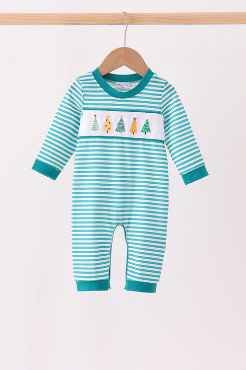 green-christmas-tree-embroidery-stripe-romper-abby-evie-sophias-stylebaby-1