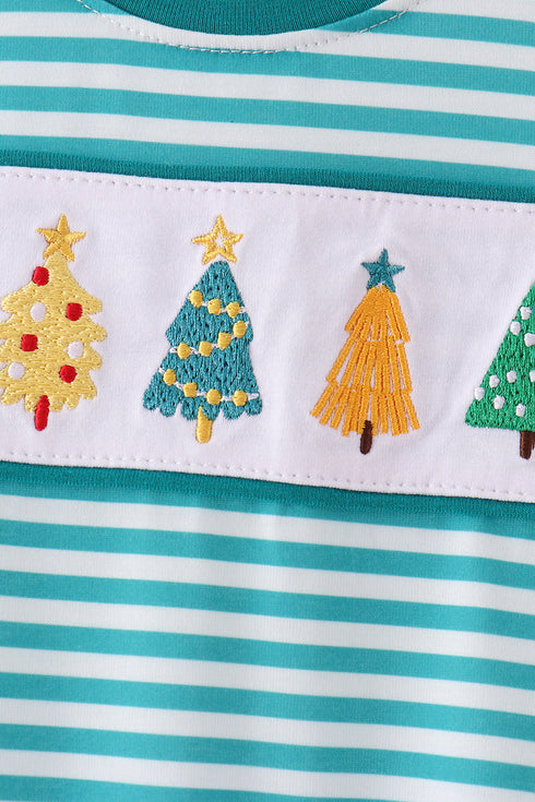 green-christmas-tree-embroidery-stripe-romper-abby-evie-sophias-style-3