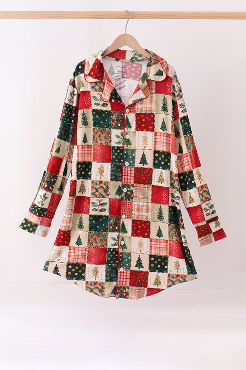 maroon-checkered-tree-mom-gown-abby-evie-sophias-styleTop-1