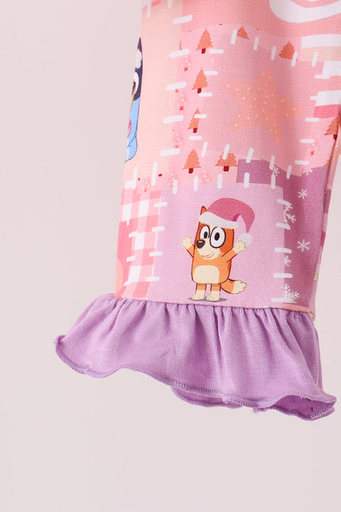 purple-christmas-bluey-bamboo-ruffle-pajama-set-abby-evie-sophias-style-2