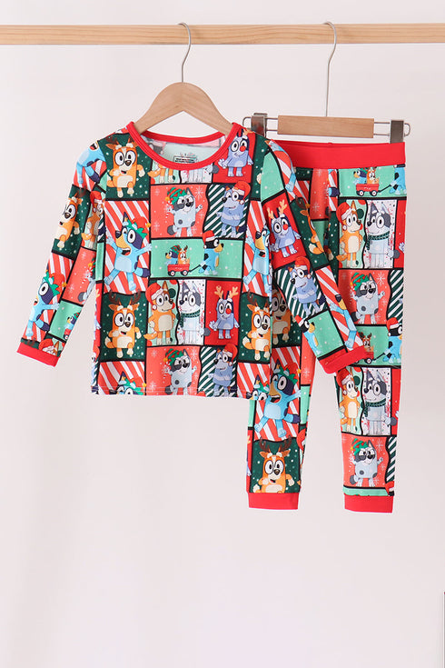 red-christmas-bluey-bamboo-pants-set-abby-evie-sophias-styleSet-1