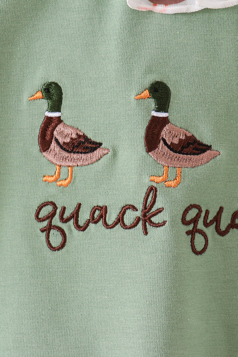 green-duck-guack-guack-embroidery-ruffle-romper-sophias-style-2