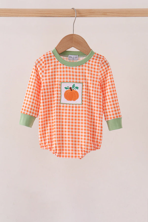 orange-pumpkin-embroidery-gingham-bubble-1-sophias-stylebaby-1