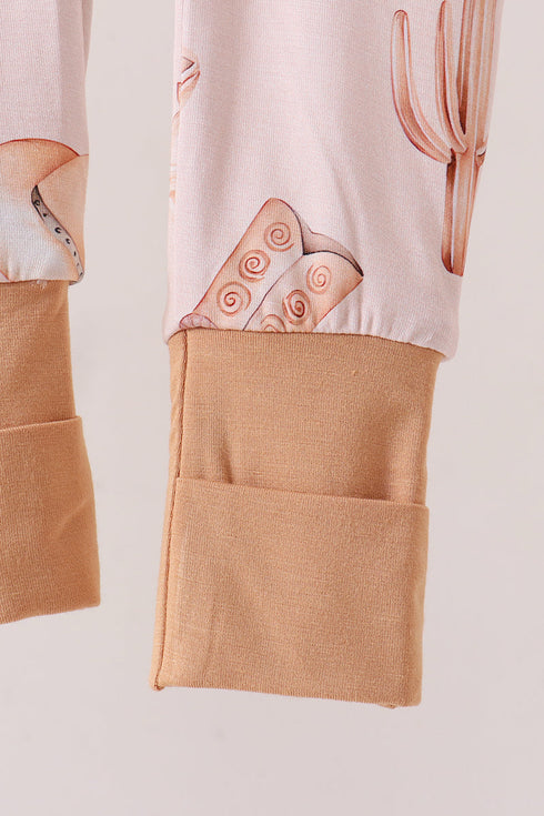 khaki-western-boots-bamboo-zipper-romper-sophias-style-5