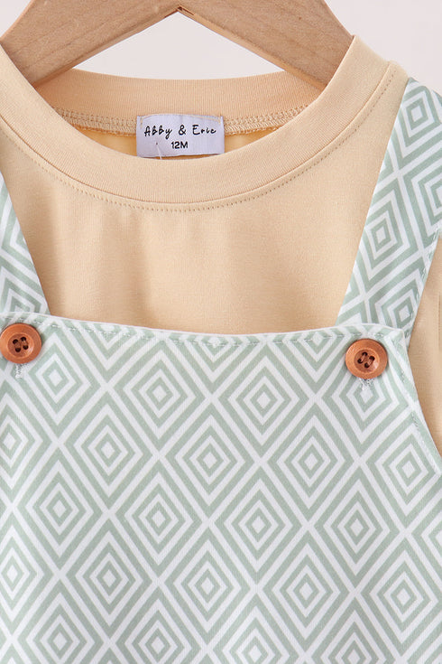 khaki-geo-diamond-2pc-romper-set-sophias-style-5