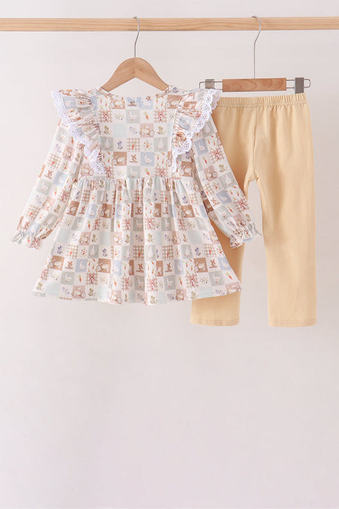 khaki-farm-checkered-ruffle-pants-set-sophias-style-3