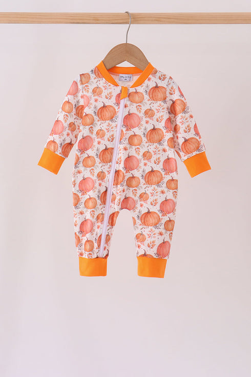 orange-pumpkin-print-romper-sophias-stylebaby-1