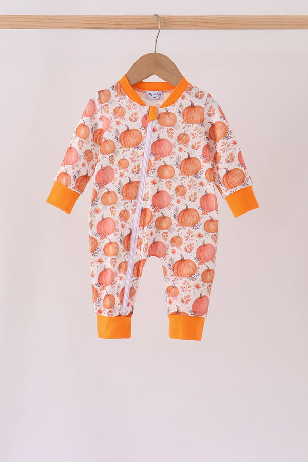 orange-pumpkin-print-romper-sophias-stylebaby-1