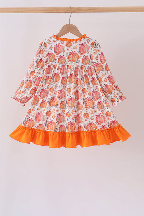 orange-pumpkin-print-ruffle-dress-sophias-style-2