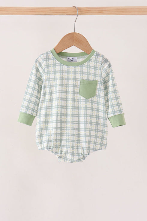 sage-plaid-pocket-bubble-sophias-stylebaby-1