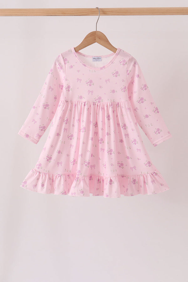 pink-floral-bow-ruffle-dress-sophias-styleDress-1