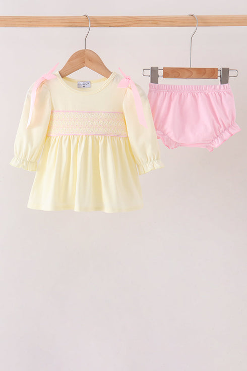 cream-smocked-bow-bloomer-set-sophias-stylebaby-1