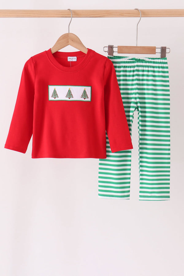 red-christmas-tree-embroidery-stripe-pants-set-abby-evie-sophias-styleSet-1