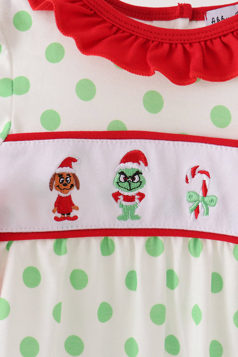 green-grinch-embroidery-ruffle-dot-romper-abby-evie-sophias-style-2