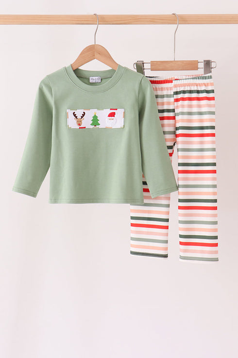 green-reindeer-tree-embroidery-stripe-pants-set-abby-evie-sophias-styleSet-1