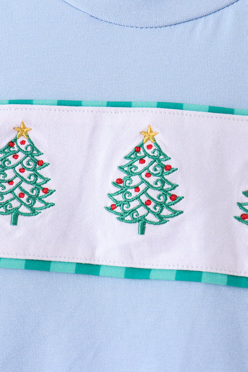 green-christmas-tree-embroidery-gingham-pants-set-abby-evie-sophias-style-2