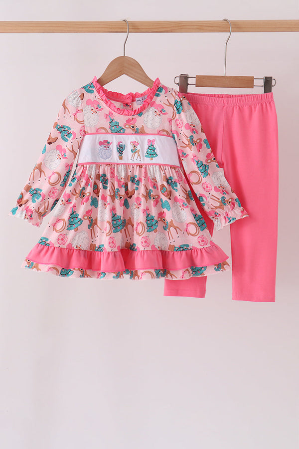 pink-cowboy-santa-embroidery-ruffle-pants-set-abby-evie-sophias-styleSet-1