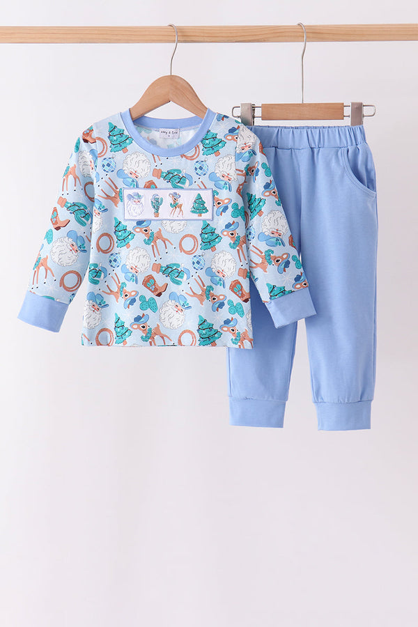blue-cowboy-santa-embroidery-pants-set-abby-evie-sophias-styleSet-1