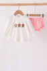 Pink Gingerbread Embroidery Bloomer Set
