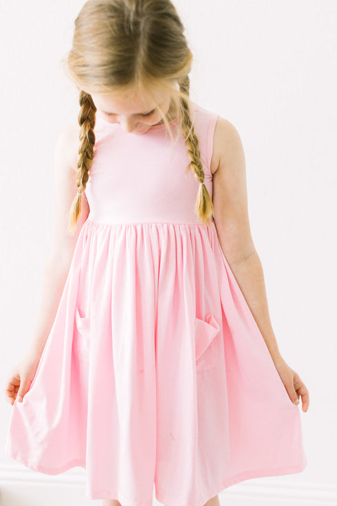 bubblegum-pink-tank-pocket-twirl-dress Mila & Rose - Sophia's Style--3T--4