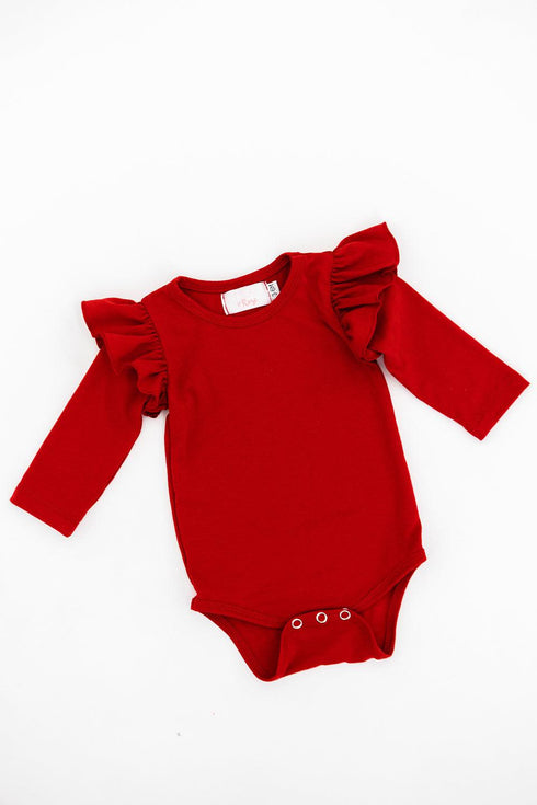red-l-s-flutter-bodysuit Mila &  Rose - Sophia's Style--3-6M--2
