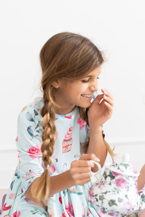 wonderland-3-4-sleeve-pocket-twirl-dress Mila & Rose - Sophia's Style--3T--4