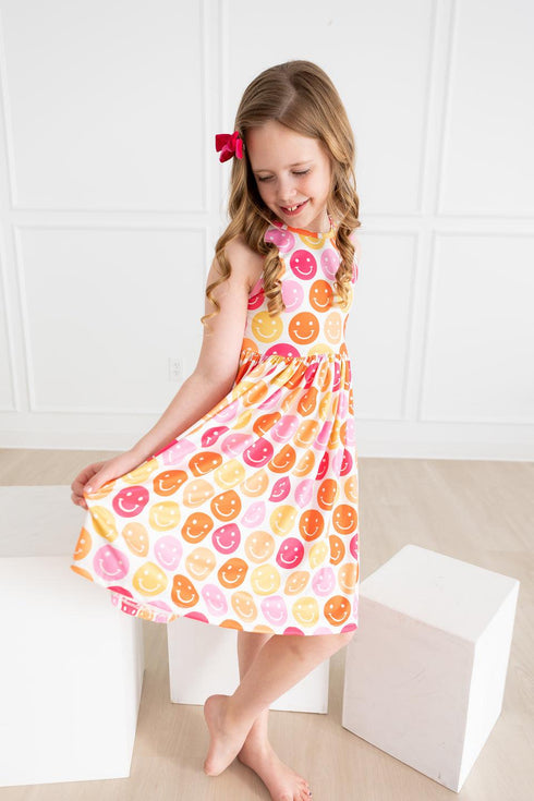 dont-worry-be-hippy-tank-twirl-dress Mila & Rose - Sophia's Style--2T--3