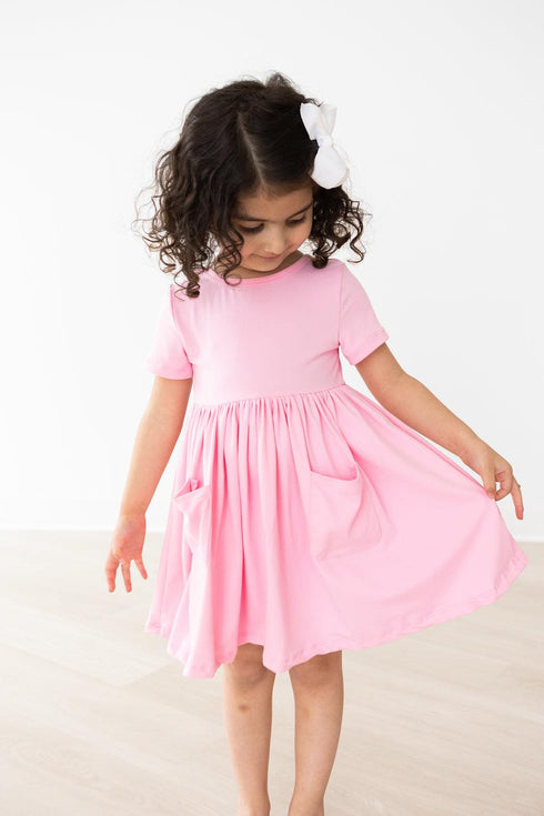 bubblegum-pink-s-s-pocket-twirl-dress Mila & Rose - Sophia's Style--12-24M--2