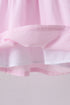 Pink stripe bunny bow embroidery bloomer set