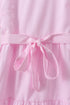 Pink stripe tiered maxi dress