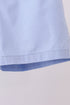 Blue plaid peter pan collar shorts set