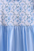 Blue floral ruffle dress