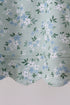 Sage floral cross embroidery ruffle shorts set