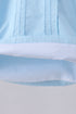 Blue cross embroidery shorts set