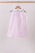 Pink stripe watermelon embroidery seersucker dress
