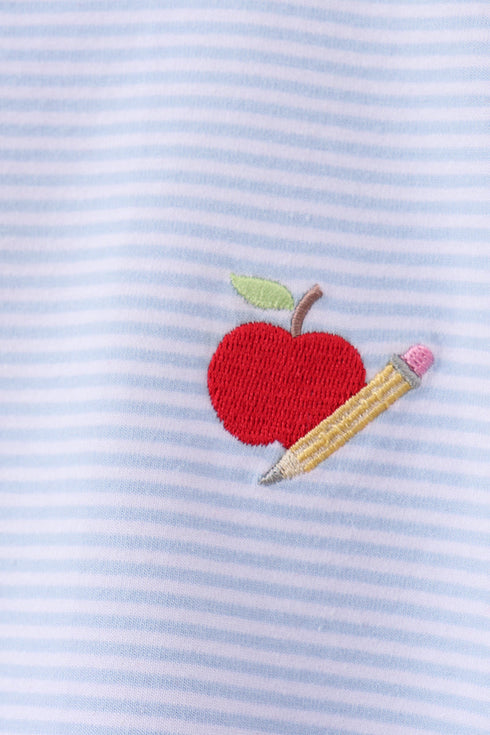 Blue Apple Pencil Pocket Top