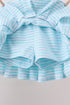 Yellow Apple Embroidery Skorts Set