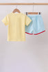 Yellow Apple Embroidery Pocket Set