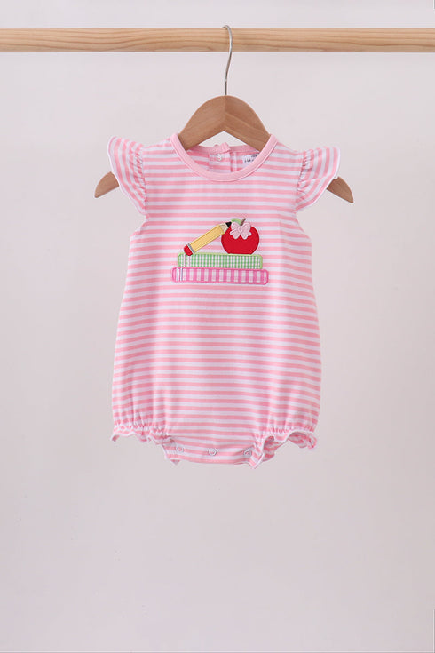 Pink Apple Pencil Embroidery Bubble