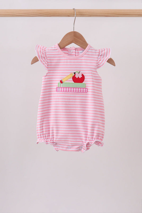 Pink Apple Pencil Embroidery Bubble