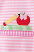 Pink Apple Pencil Embroidery Bubble