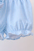 Blue Apple Smocked Bloomer Set