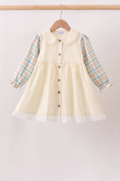 cream-plaid-button-dress-sophias-styleDress-1