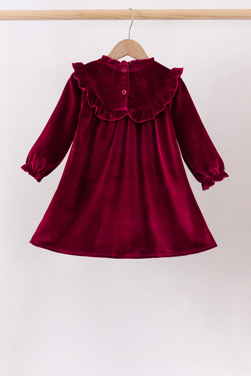 burgundy-velvet-ruffle-dress-sophias-style-2