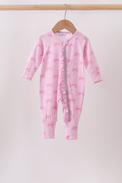 pink-bow-print-bamboo-romper-sophias-stylebaby-1