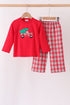 red-christmas-tree-truck-embroidery-plaid-pants-setsophias-styleSet-1