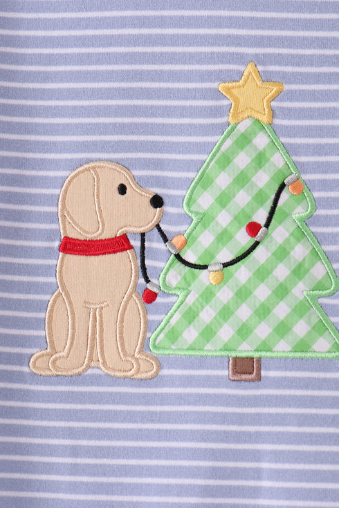 blue-christmas-tree-puppy-embroidery-stripe-rompersophias-style-2